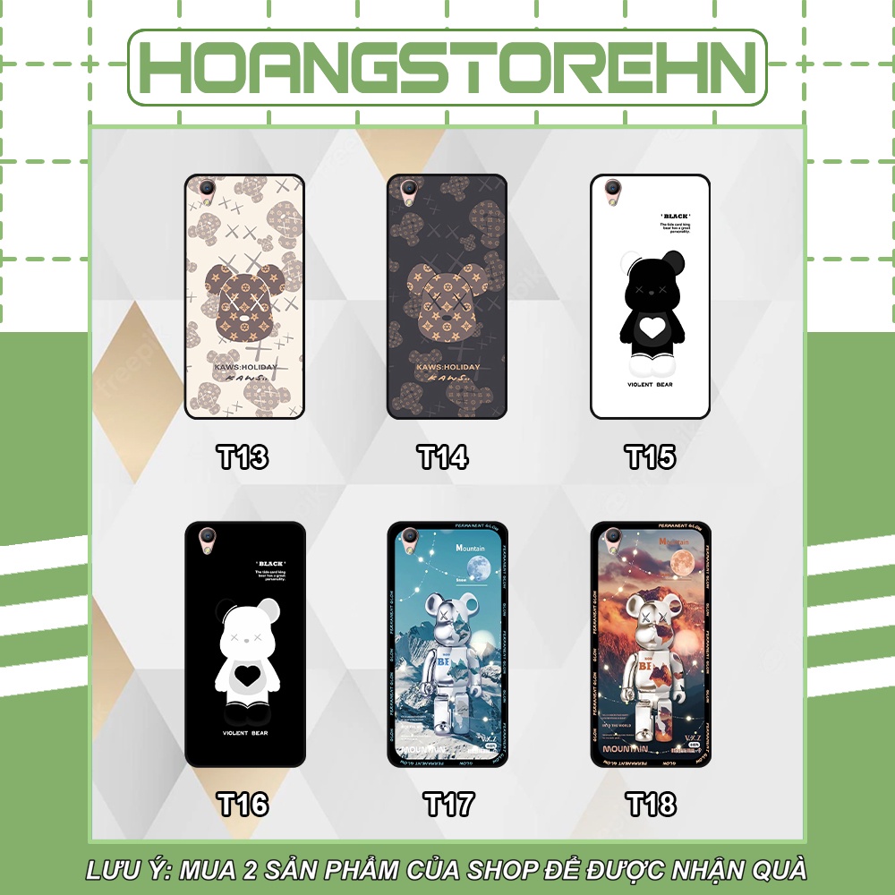 Ốp Oppo A37 / Neo 9 / F1 Plus in hình họa tiết Mountain, Be@rbrick dễ thương (T13 - T18)