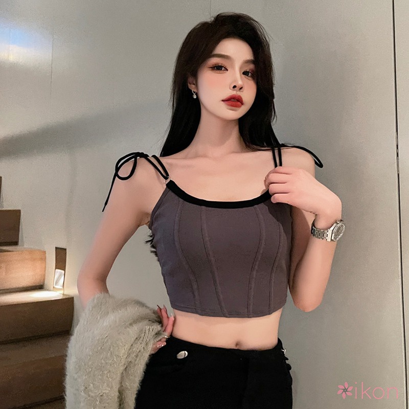 Áo Tank Top Sát Nách Có Mút Đệm Ngực Màu Sắc Ngọt Ngào Quyến Rũ Cho Nữ