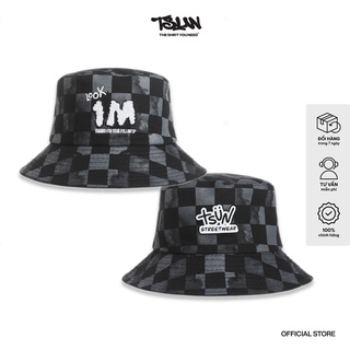 Nón bucket tsun 1m bucket - đen/xám - unisex