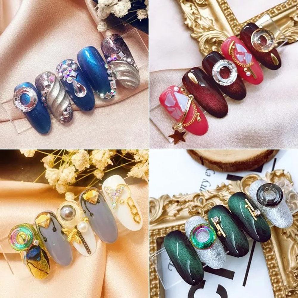 OCEANMAP Nhẫn Kính Đính Đá Kim Cương Nhân Tạo Hình Thiên Thần