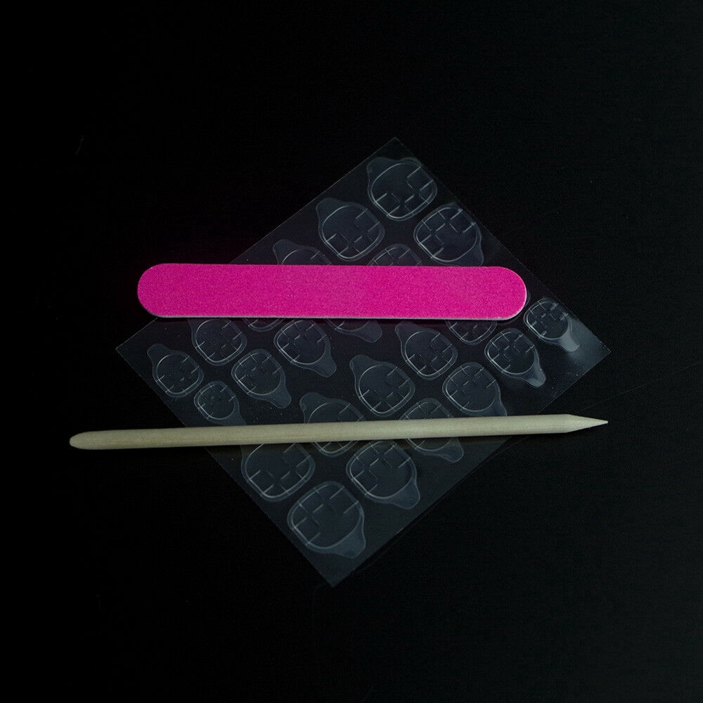 móng tay giả Set 24 móng tay giả FOREVERLILY nhiều kích cỡ thiết kế hình vuông dùng luyện vẽ