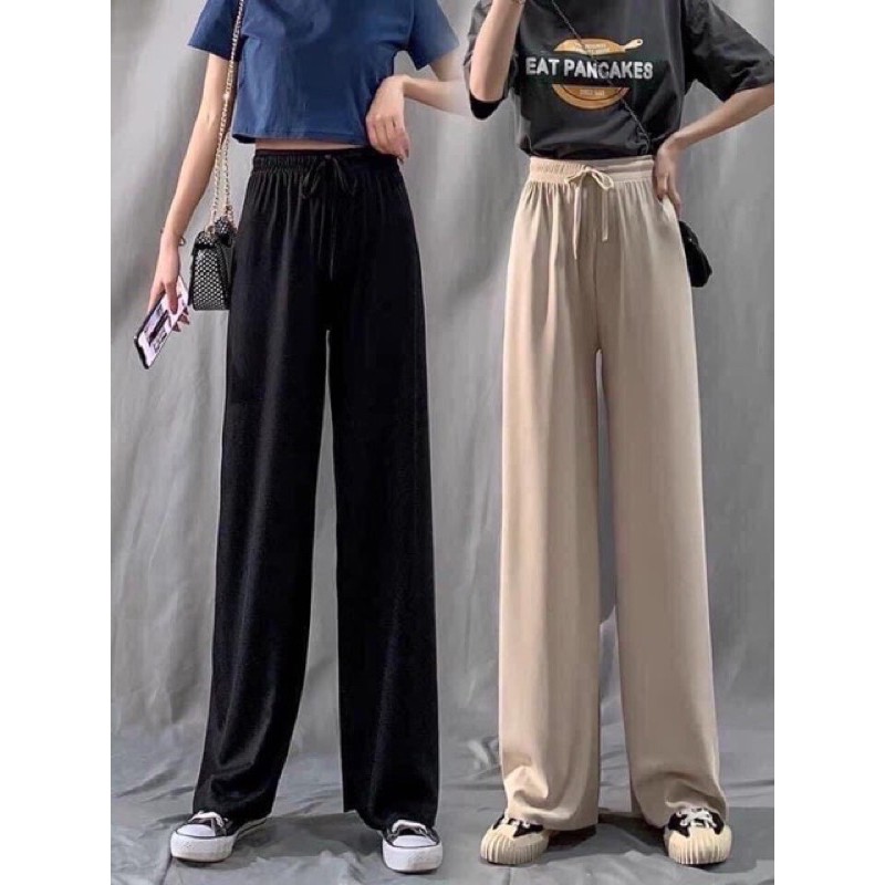 QUẦN ỐNG RỘNG -QUẦN  XUÔNG CHẤT TĂM COTTON