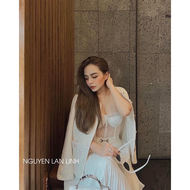 Áo lót ren Croptop thiết kế Bralette có gọng nẹp cao cấp