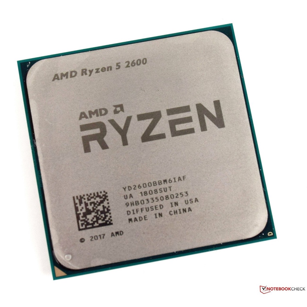 AMD Ryzen 5 2600 (Socket AM4, 3.4Ghz Turbo 3.9Ghz, 6 nhân 12 luồng, Bus 2933Mhz, 16MB cache, TDP 65W)