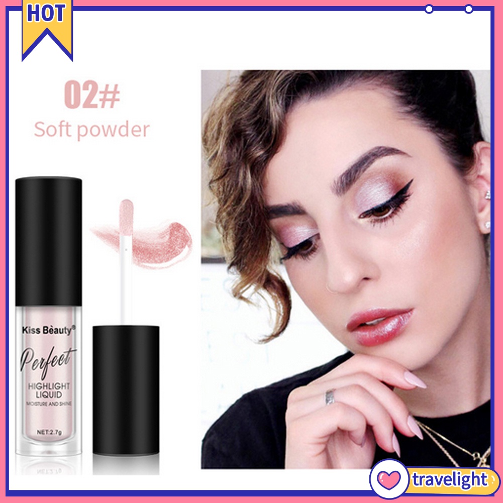 (Travelight) KISS BEAUTY Highlighter Contour Brighten Concealer Liquid Foundation Face Primer