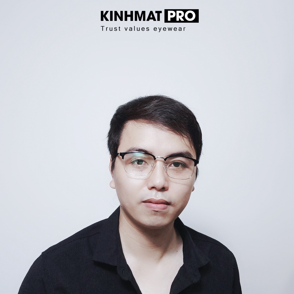 Gọng kính cận nam nữ hợp kim cao cấp Bolon 50058 Kính mắt Pro