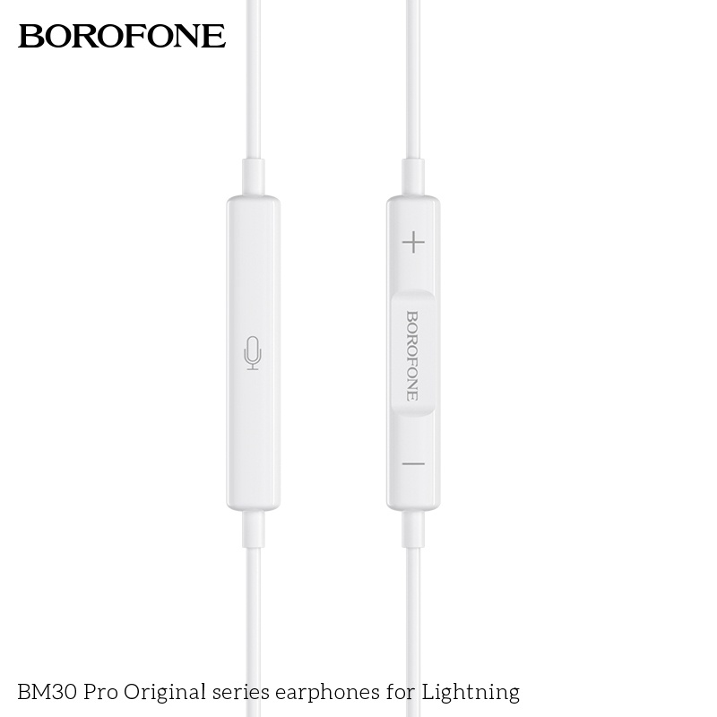 Tai nghe nhét tai BOROFONE BM30 PRO cho IP hỗ trợ Bluetooth Jack cắm IP dây dài 1.2m - Chính hãng