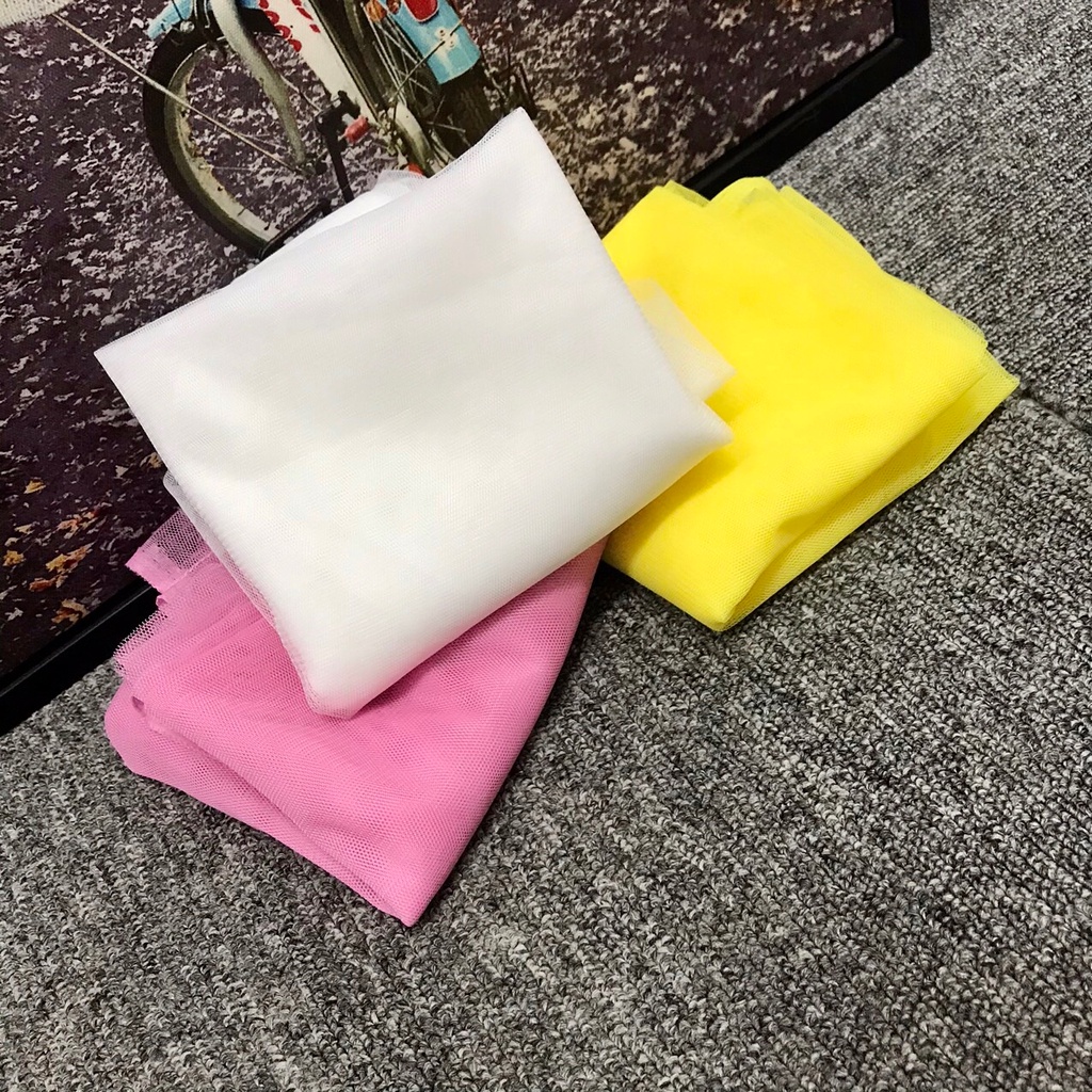 Khăn voan lưới 1mx1.6m trải bàn tiệc lịch sự sang trọng trang trí sinh nhật HPBD ( may sẵn )