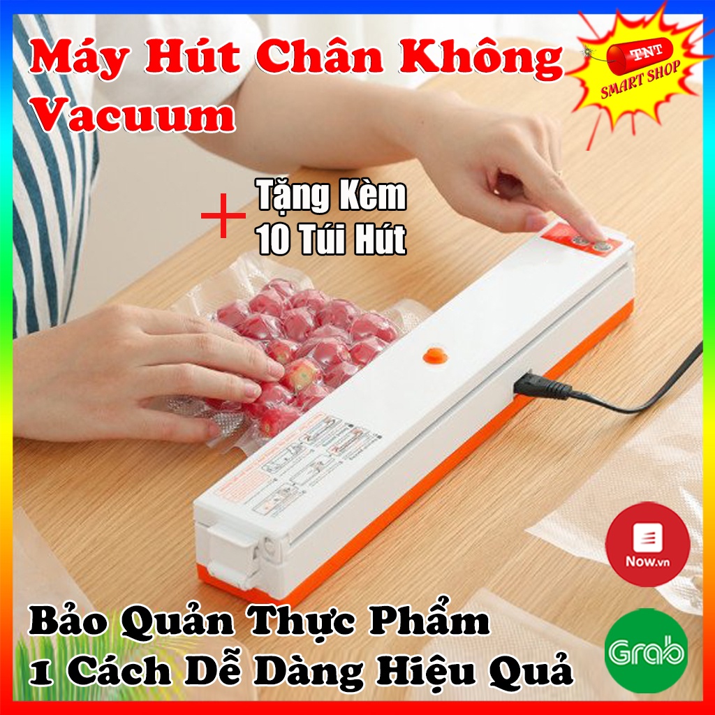 Máy Hút Chân Không Thực Phẩm Vacuum Fresh PACK PRO (Tặng 10 Túi Hút)- Máy Hút Chân Không Mini Nhỏ Gọn, Tiện Lợi