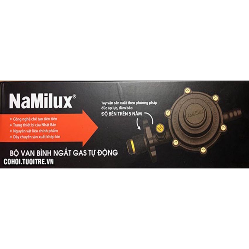 Bộ van dây gas Namilux điều áp ngắt gas tự động NA-345S - Hàng chính hãng