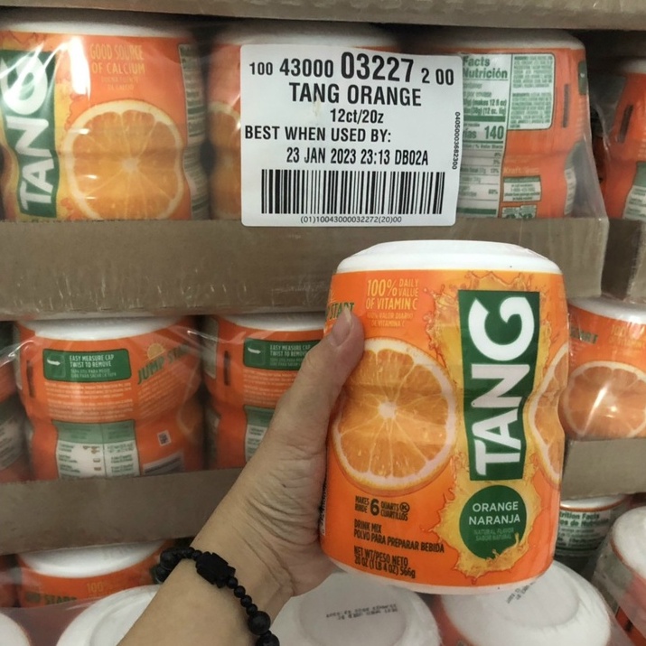[Combo 2 Hủ] Bột pha nước cam Tang 566gr nhập khẩu Mỹ - Date T8/2023