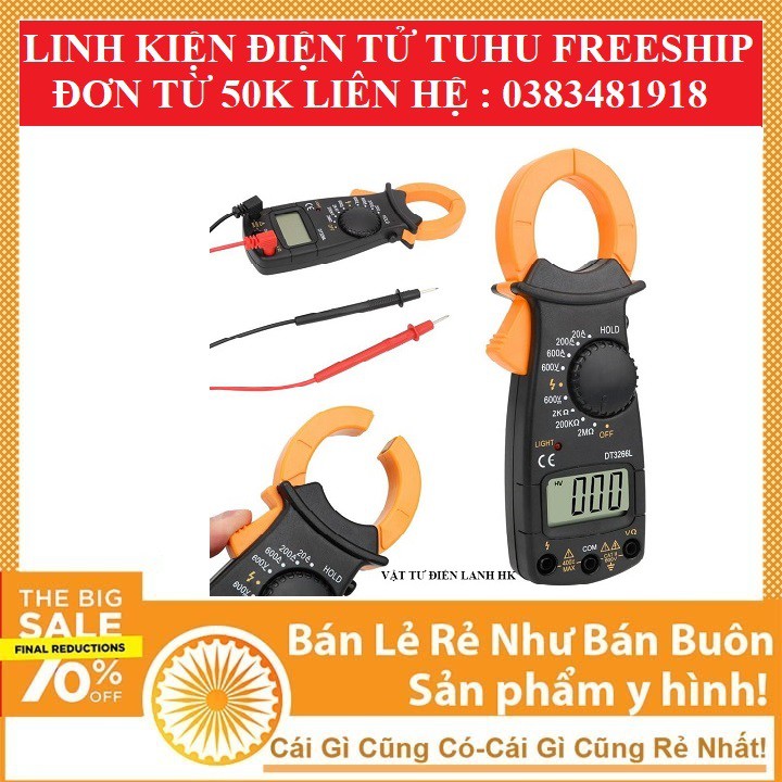 Ampe kìm kẹp đa năng DT3266L (thường) - NJTY 3266TD (chọn đúng loại khi đặt hàng)Đồng hồ đo điện đo tụ tần số nhiệt độ