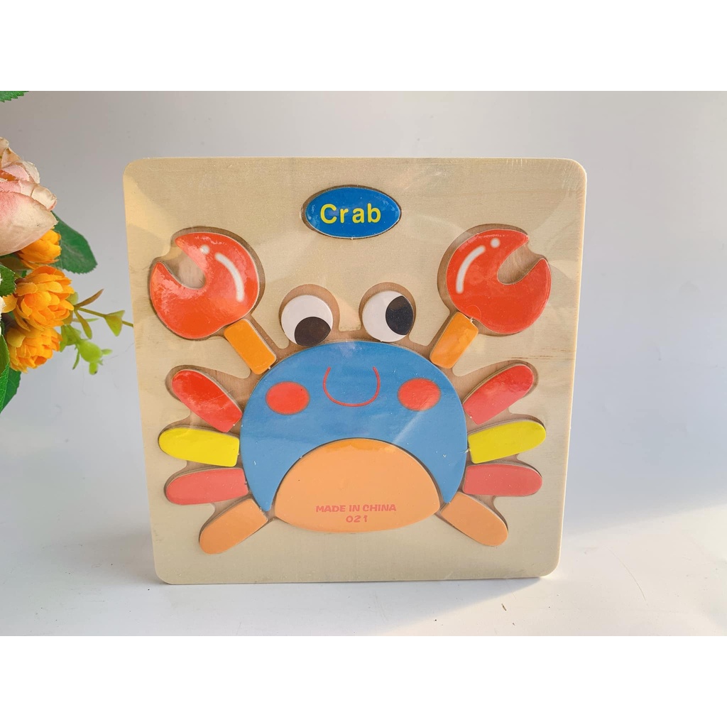 Bộ đồ chơi 10 bảng ghép hình 3D dành cho bé phát triển toàn diện