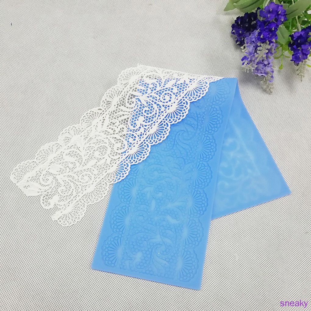 Khuôn silicone tạo hình ren hoa dành cho trang trí bánh kẹo