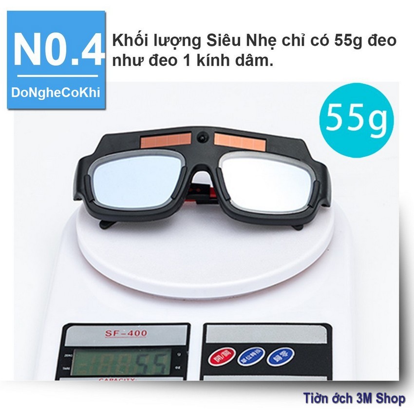 Kính Hàn Điện Tử Cao Cấp,Kính Cho Thợ Hàn TX12 Có Hộp Đựng