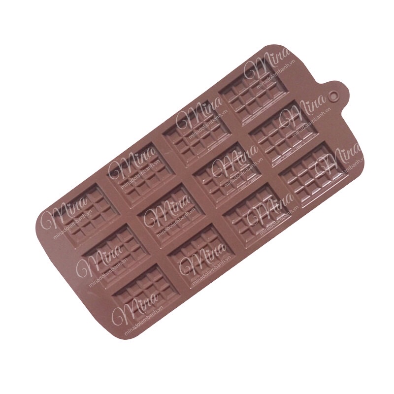 Khuôn Silicone hình Miếng Socola