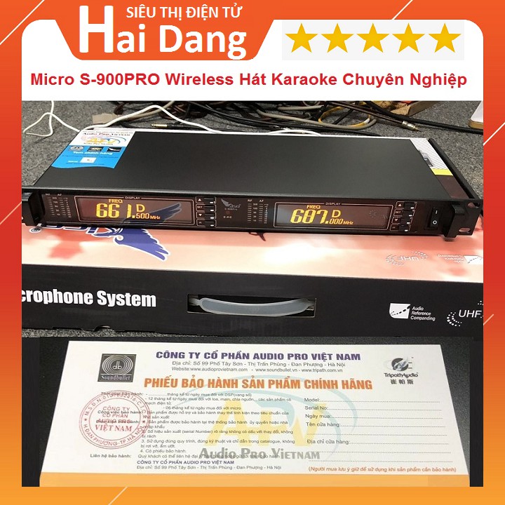 Micro Không Dây, Bộ 2 Mic Wireless UHF Hát Karaoke Chuyên Nghiệp Cao Cấp Nhập Khẩu - Chính Hãng Siso