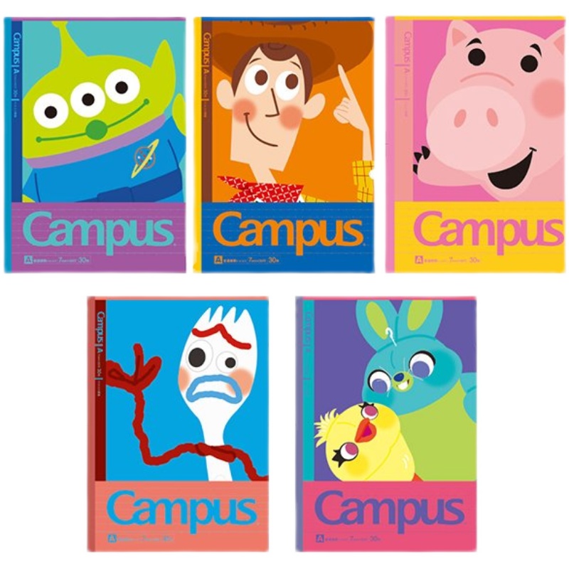 Toy Story limited Japanese-made sun-star KOKUYO cooperation campus notebook horizontal grid