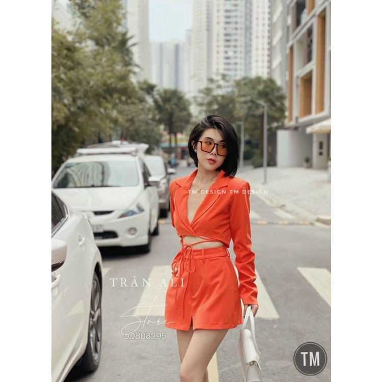 SÉT KATE SIU 2 MÓN ÁO KIỂU VEST PHỐI QUẦN CẠP CAO DÂY THẮT CỰC XINH