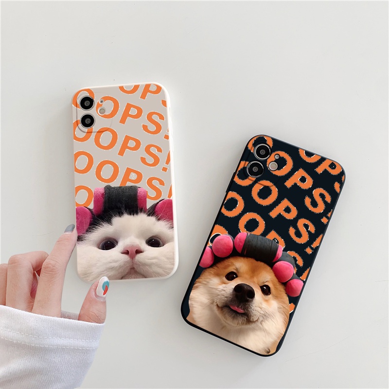 Ốp lưng iphone camera vuông dog cat cute 7/7plus/8/8plus/x/xr/xs/11/12/13/pro/max/plus/pro6/6plus/6s/6splus/