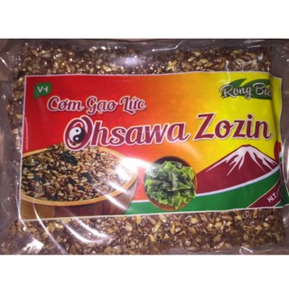Ăn kiêng - cơm gạo lứt sấy rong biển OHSAWA ZOZIN - gói 200g- phương pháp thực dưỡng hàng đầu Nhật Bản