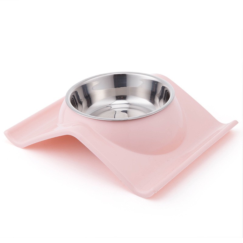 Bát Ăn Cho Chó Mèo Có Bát Thép Không Rỉ – Mã BABS91