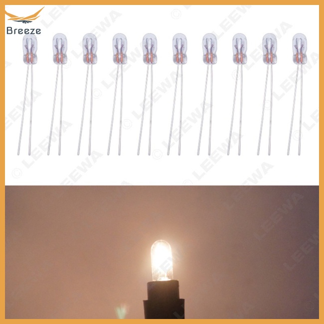 Set 10 Bóng Đèn Halogen T3 12v 30ma Chịu Nhiệt Độ Cao Màu Trong Suốt Thay Thế Chuyên Dụng Cho Xe Hơi