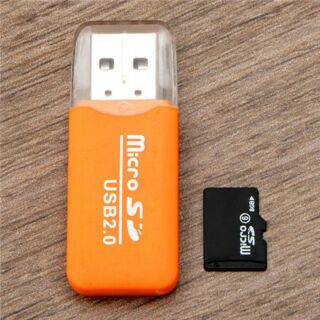 Combo thẻ nhớ 8gb và đầu đọc thẻ
