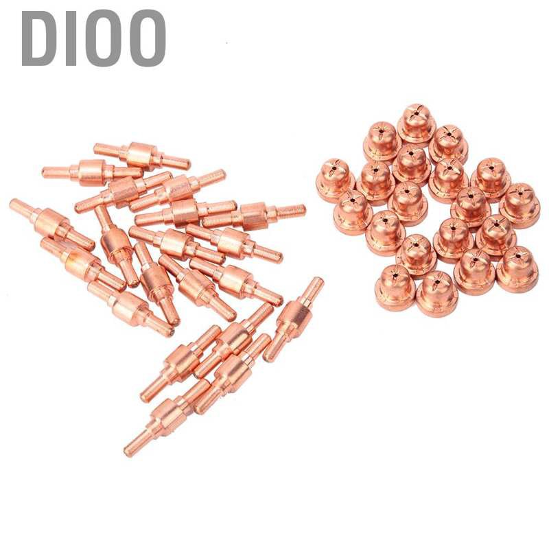 Dioo 40pcs Plasma Cutter Consumables Electrode Nozzle Tip PT31 LGK40 Torch s