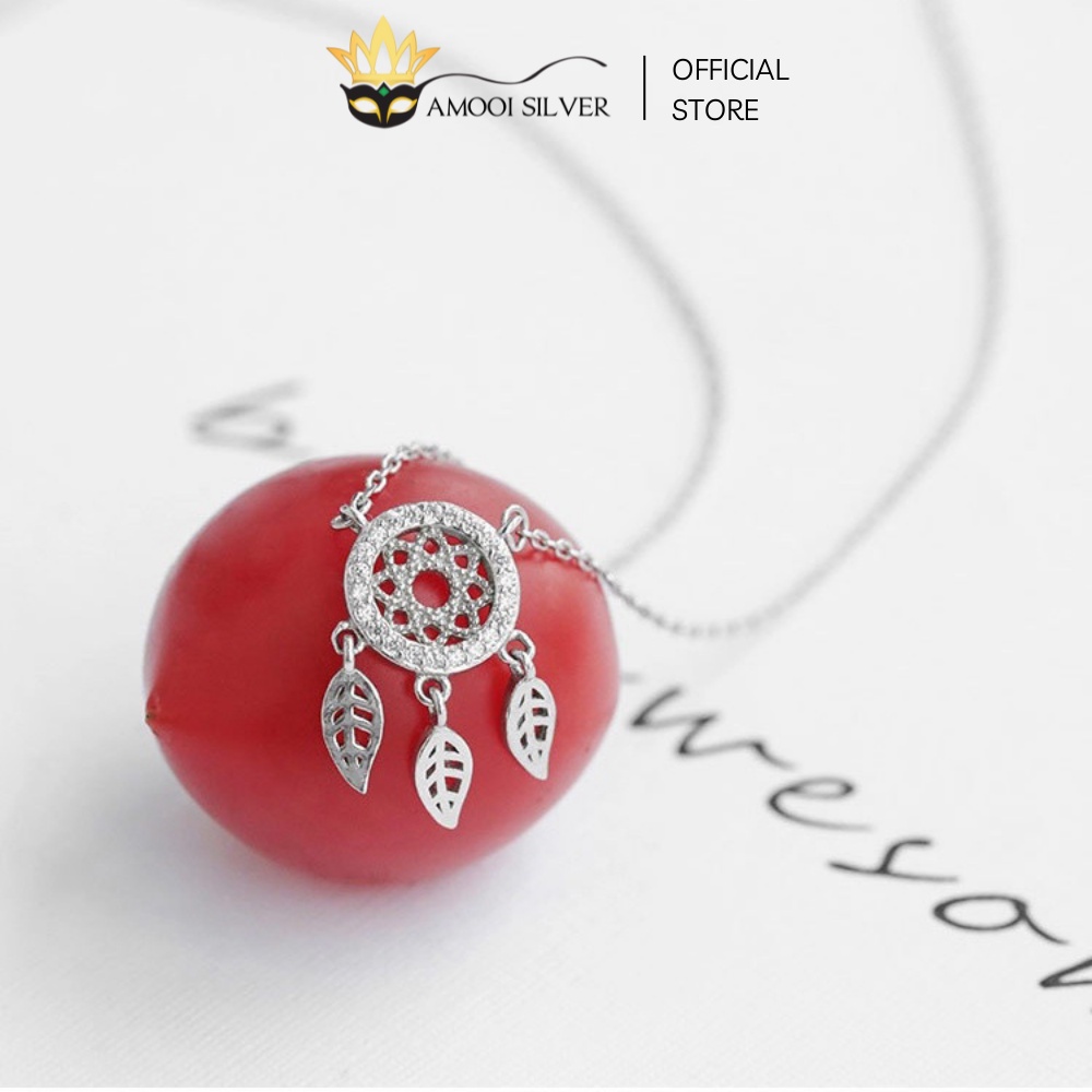 Dây Chuyền Bạc S925 Dream Catcher Đính Đá Lấp Lánh - Amooi Silver AD49