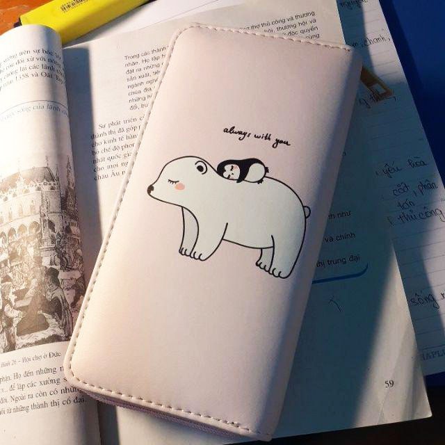 Bóp ví dài họa tiết hoạt hình động vật cute dễ thương cho nữ - Link 3 | BigBuy360 - bigbuy360.vn