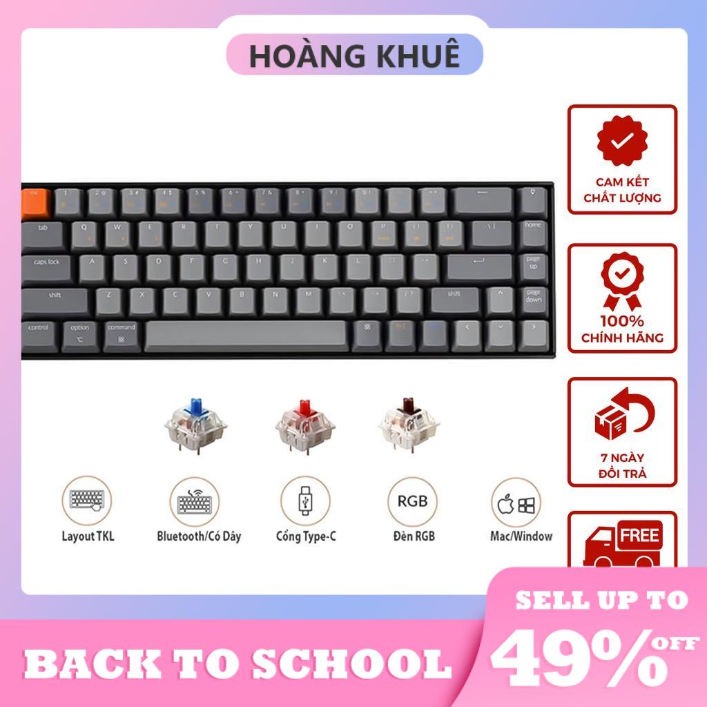 Bàn phím cơ Keychron K6 (Hàng chính hãng) - Dùng được cho Mac/Window/IOS/Android - Bảo hành 12 Tháng