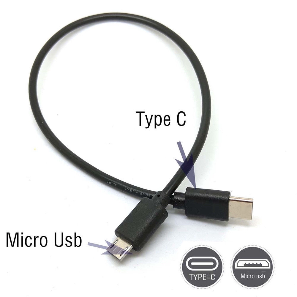 Dây Cáp Chuyển Đổi Đầu Usb Type C Sang Micro Usb Chuyên Dụng