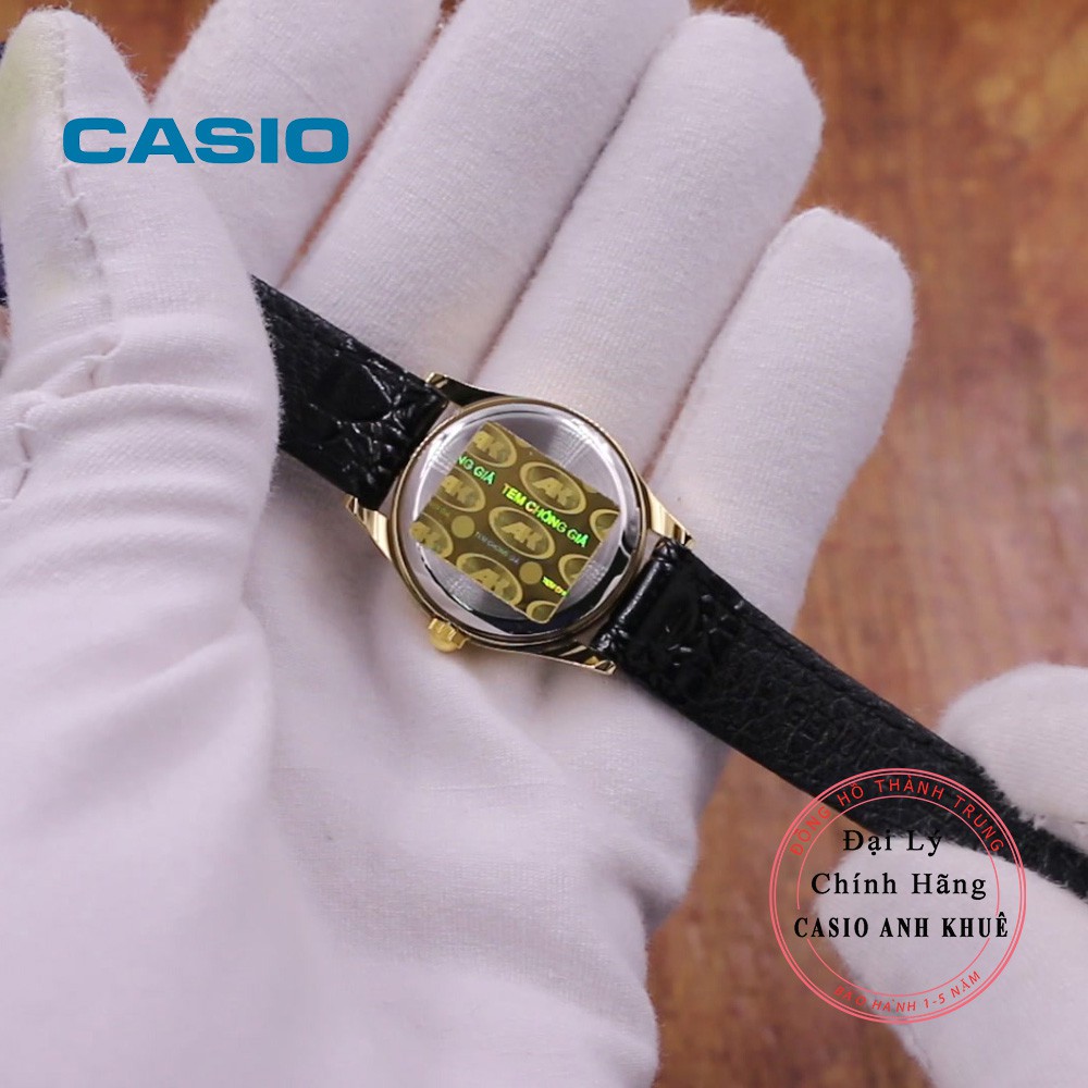 Đồng hồ nữ Casio LTP-1094Q-7ARDF dây da mặt nhỏ