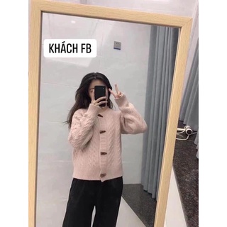 Áo khoác cadigan nữ màu pastel