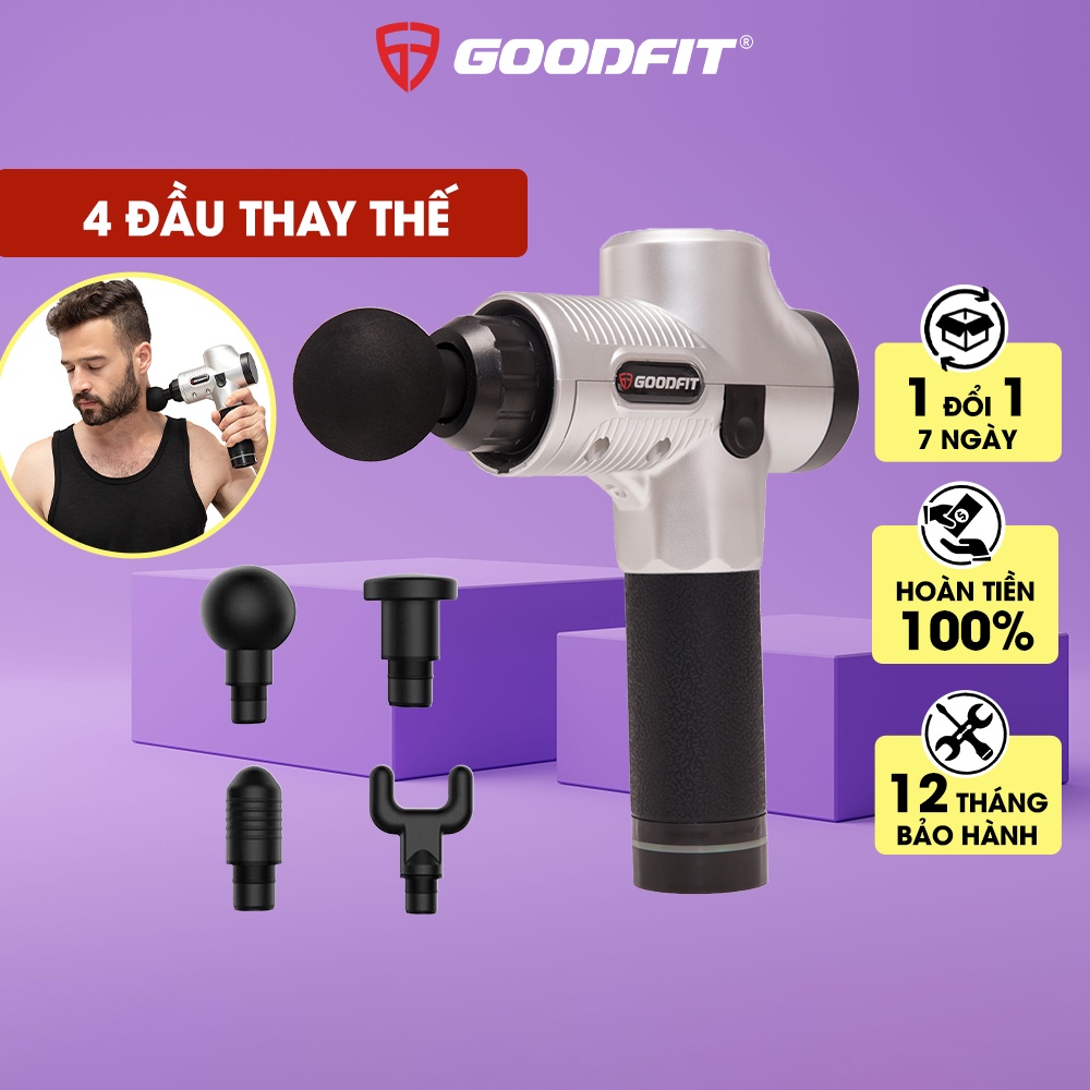 Máy mát xa cầm tay Massage Gun chính hãng GoodFit GF211MG