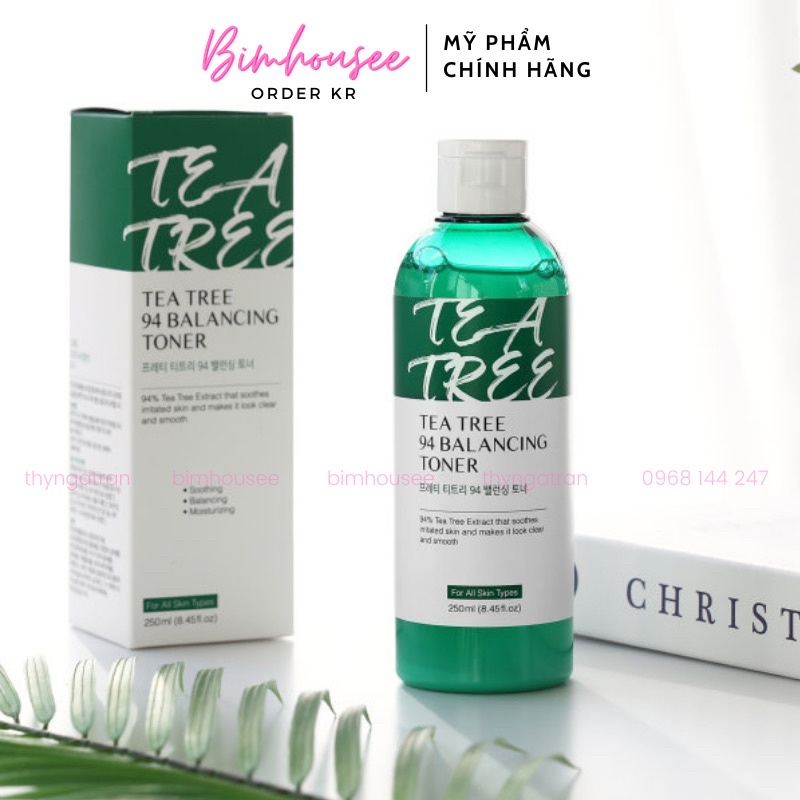 Toner Tràm trà Prreti Tea Tree 94 Balancing Toner chiết xuất 94% tràm trà