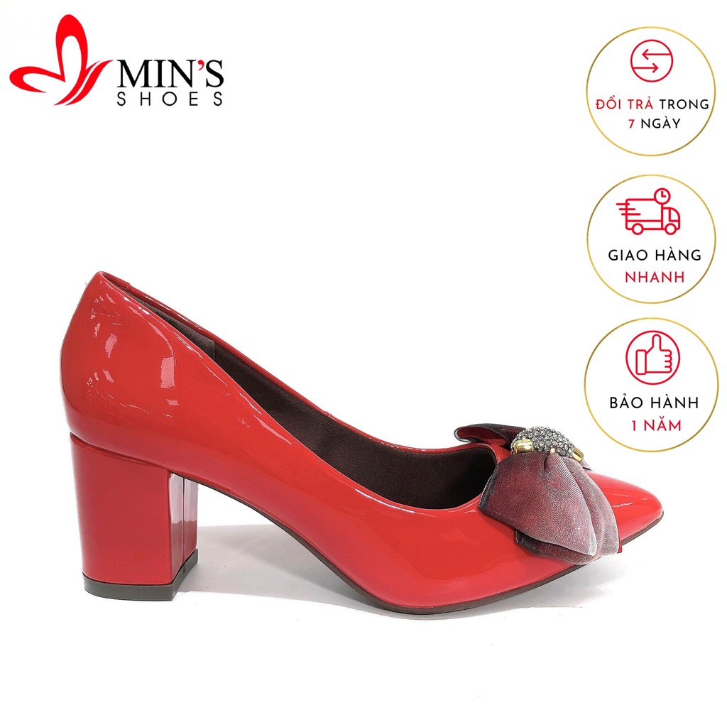 Min's Shoes - Giày Vuông Nơ Đá VN97