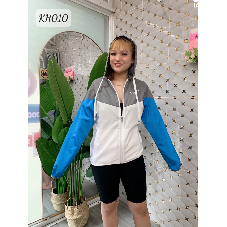 SALE Khoác bigsize dù 1 lớp phối màu -VNXK- MKH10