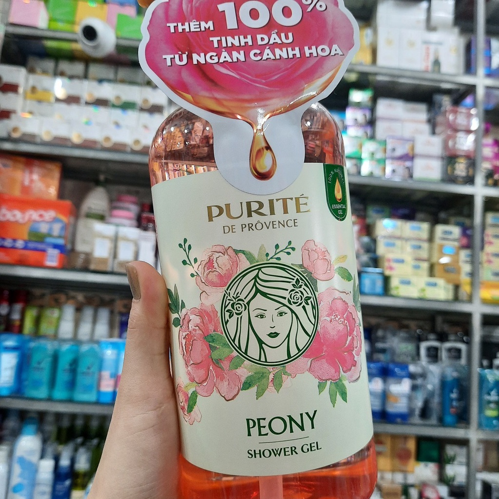 Sữa Tắm Thiên Nhiên Purité Hoa Mẫu Đơn 850ml