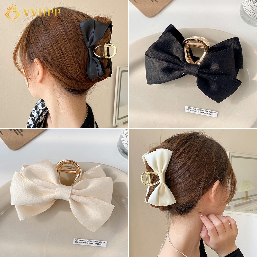 Kẹp TóC HìNh Nơ LớN MàU VàNg ThờI Trang Cho Nữ