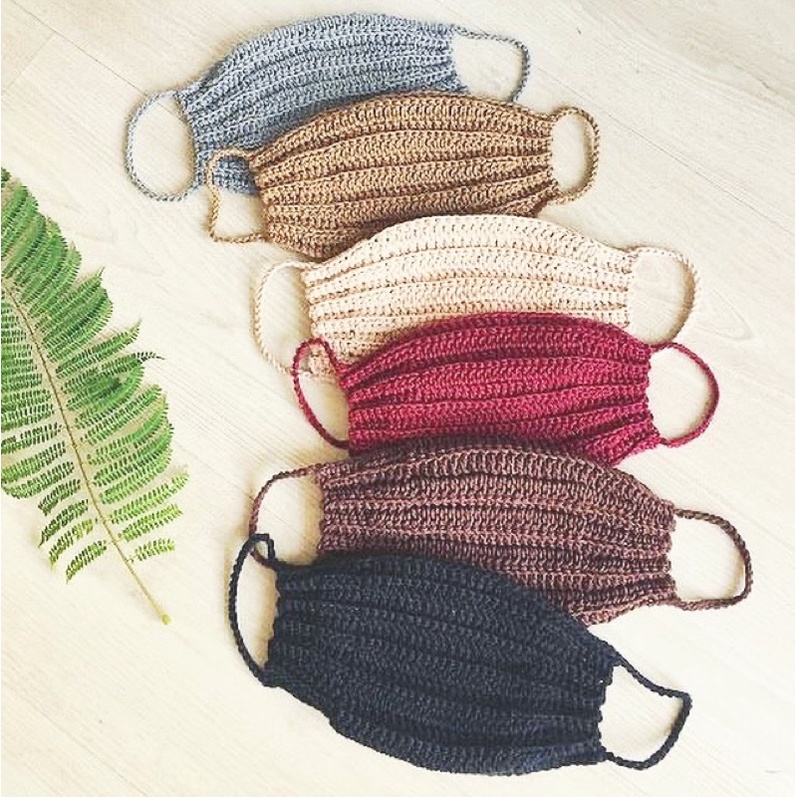 Khẩu trang len xinh cho bé [crochet 🧵🧵🧵]