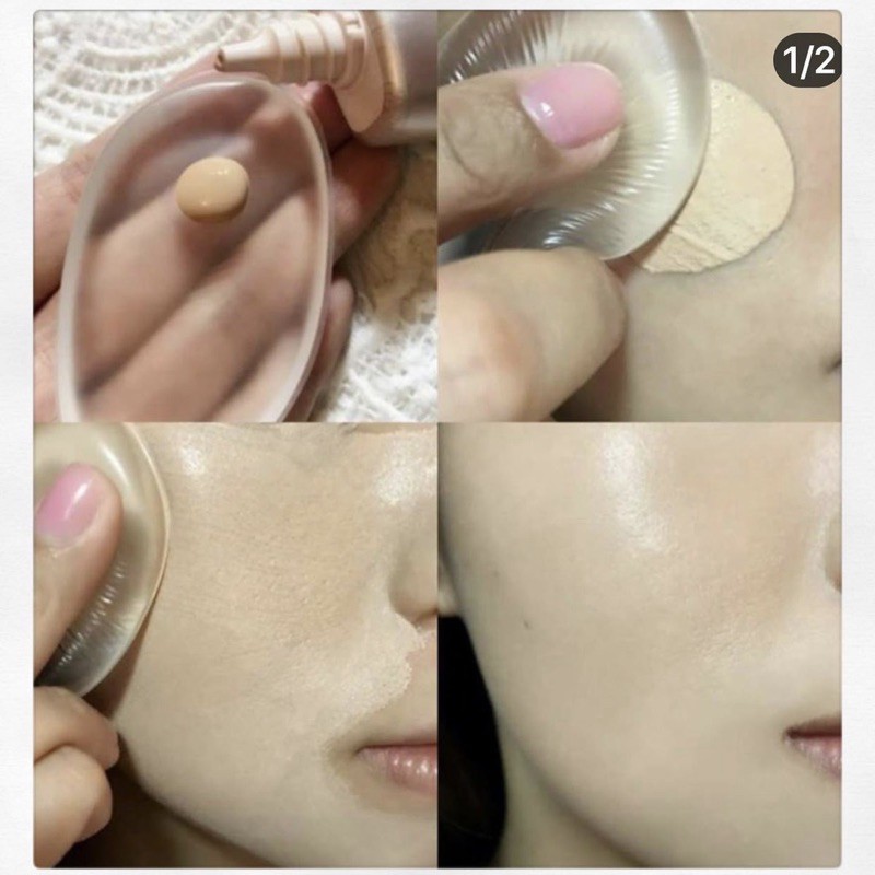 [AUTH-ĐỦ BILL] MIẾNG MÚT SILICON TÁN KEM NỀN MOLLY COSMETIC