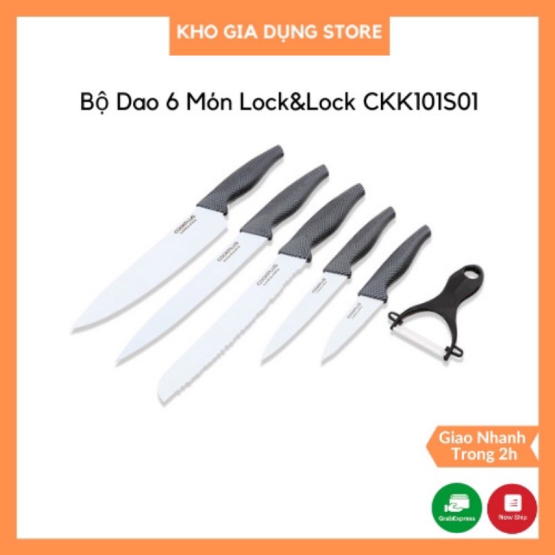 Bộ Dao Nhà Bếp 6 Món Lock&amp;Lock Cookplus CKK101S01