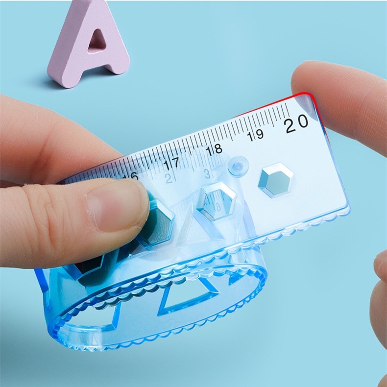 Thước Mềm Đa Chức Năng Hình Gợn Sóng Cho Học Sinh