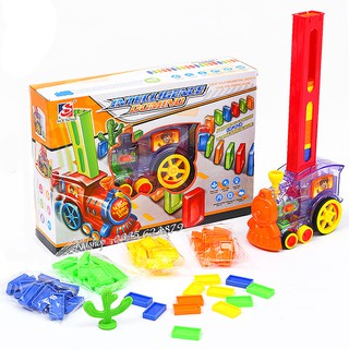 TÀU HỎA XẾP DOMINO TỰ ĐỘNG BÉ THỎA SỨC SÁNG TẠO