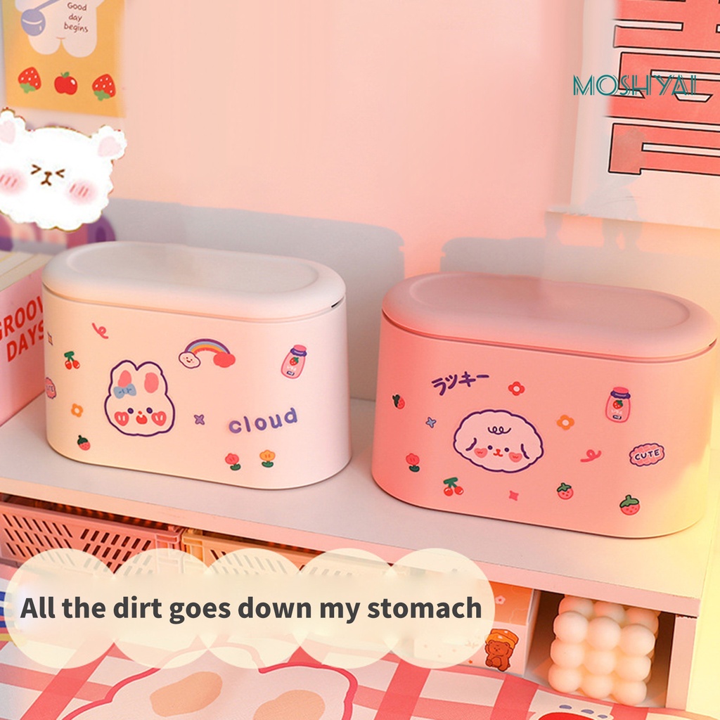 Thùng Rác Để Bàn Bằng PP Sức Chứa Lớn Tiết Kiệm Không Gian