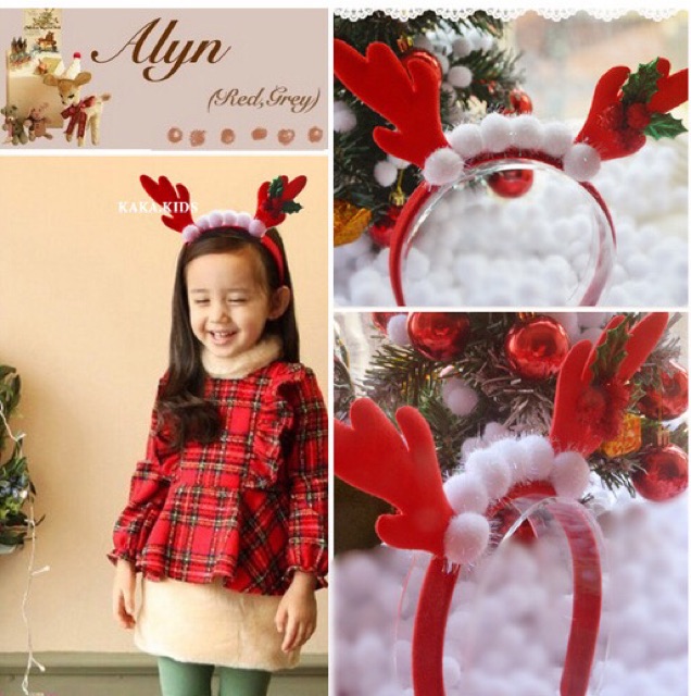 BỜM TÓC NOEL XINH YÊU CHO BÉ