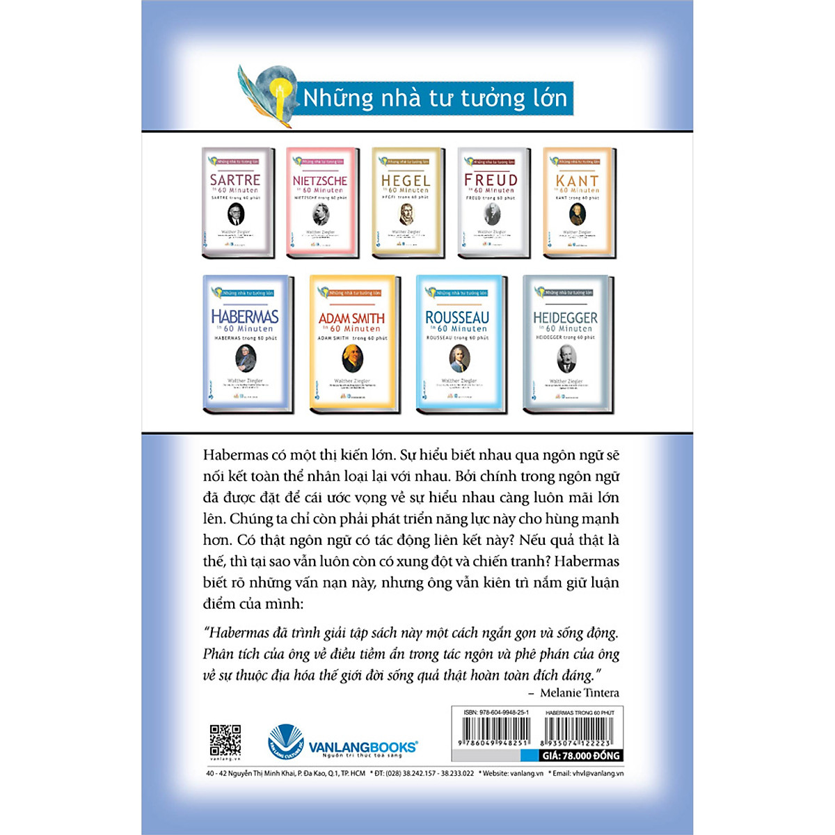 Sách Những Nhà Tư Tưởng Lớn - HABERMAS Trong 60 Phút | BigBuy360 - bigbuy360.vn