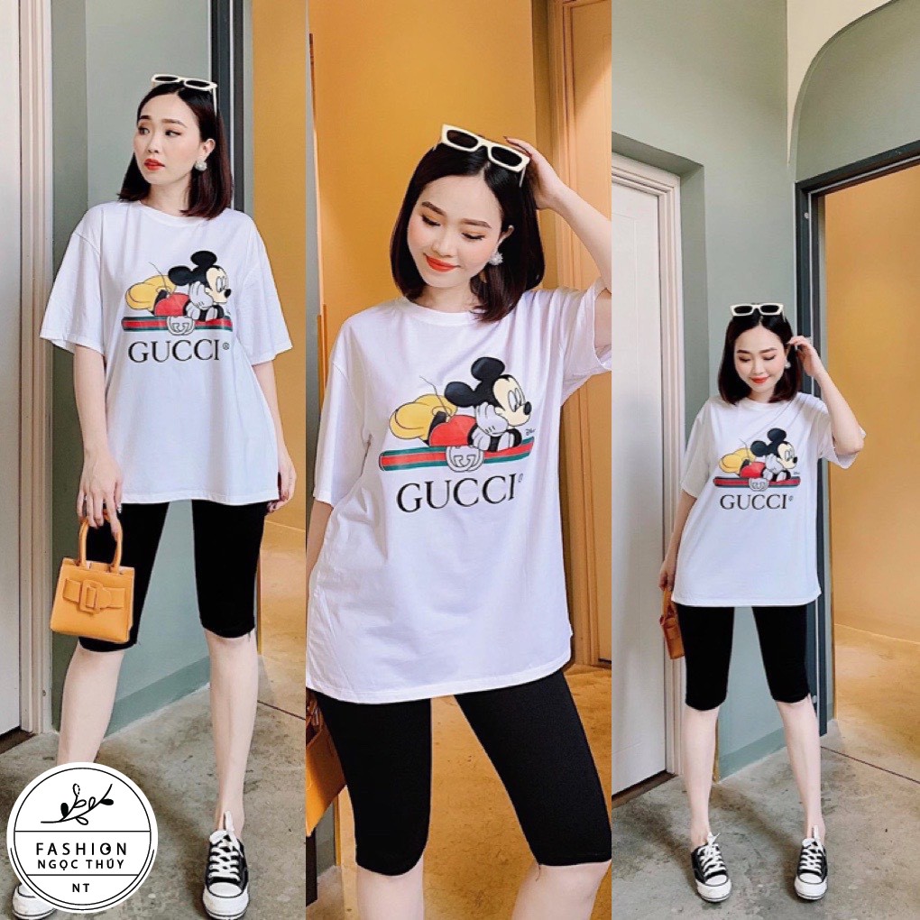 Bộ Cotton Giá Rẻ ❤️FREESHIP❤️ Bộ Quần Áo Nữ Mùa Hè Bộ Lửng Micky